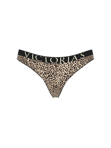Трусики logo cotton thong panty, L