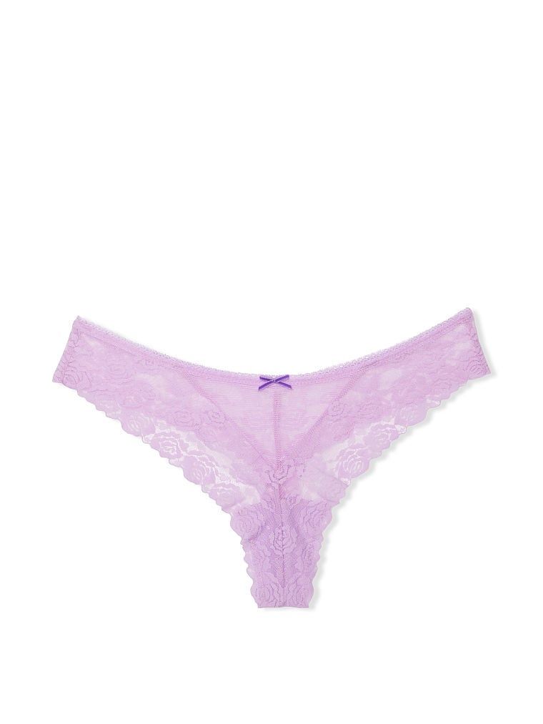 Трусики Lacie Thong Panty Petal Purple Victoria’s Secret, M