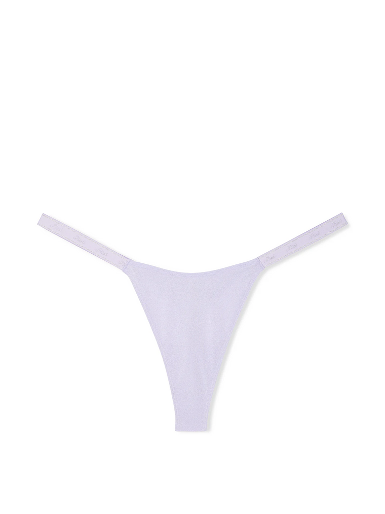 Трусики logo cotton shimmer micro thong panty, M