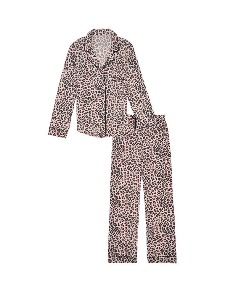 Пижама Modal Long PJ Set леопардовый принт