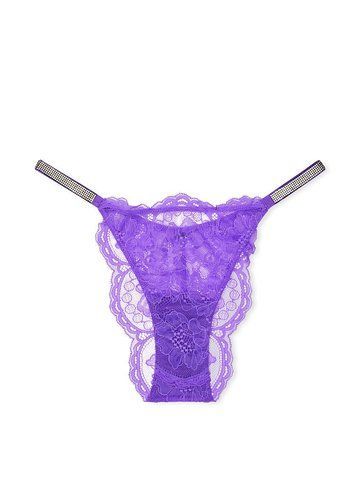 Мереживні трусики Very Sexy Bombshell Shine Strap Panty зі стразами, XS