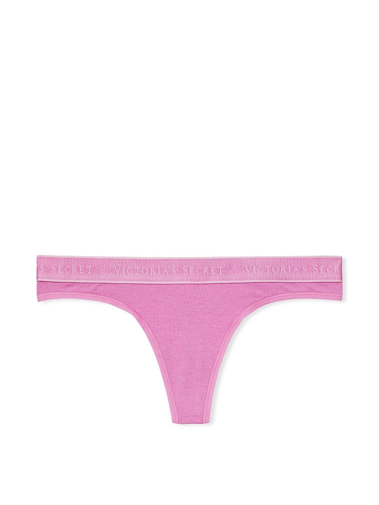 Трусики Logo Cotton Thong Panty рожеві, XS