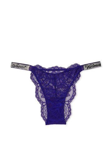 Кружевные трусики Bombshell Shine Strap Panty со стразами, M