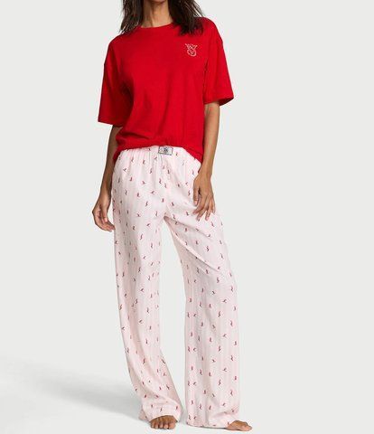 Піжама cotton flannel tee-jama set, L