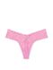 Трусики Lacie Lace-Up Thong Panty Lilac Chiffon Victoria’s Secret, S