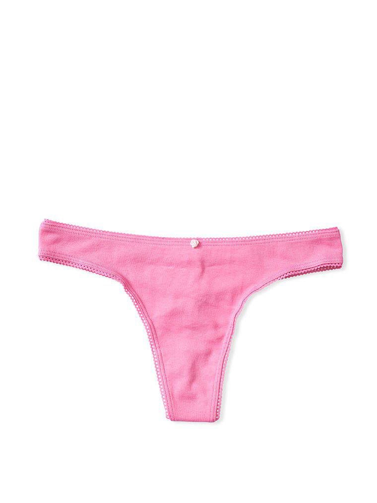 Хлопковые трусики Victoria’s Secret Cotton Thong Panty