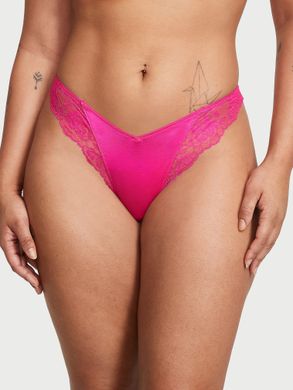 Трусики rose lace-trim high-leg thong panty, XS