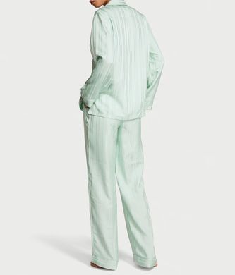 Сатиновая пижама satin long pajama set, S