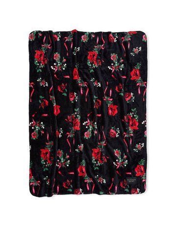 Плед Sherpa Blanket цветочный принт