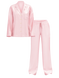 Сатинова піжама glazed satin long pajama set, S
