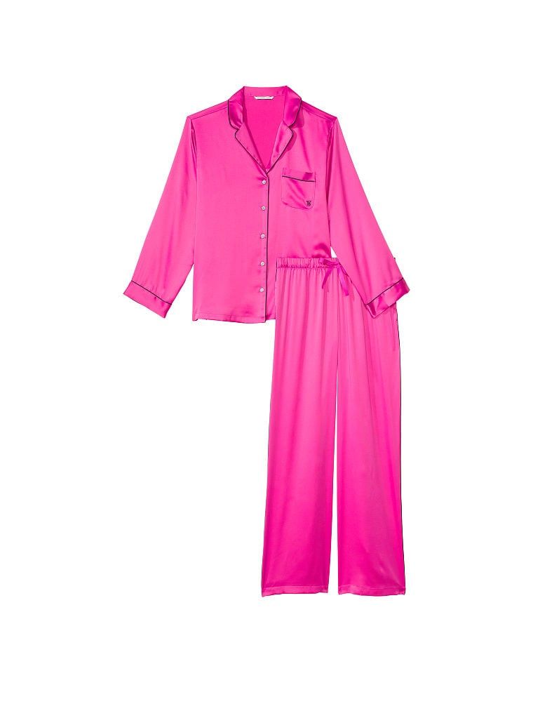 Сатиновая пижама Satin Long Pajama Set, M