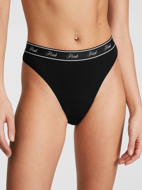 Трусики logo cotton high-waist thong panty, S