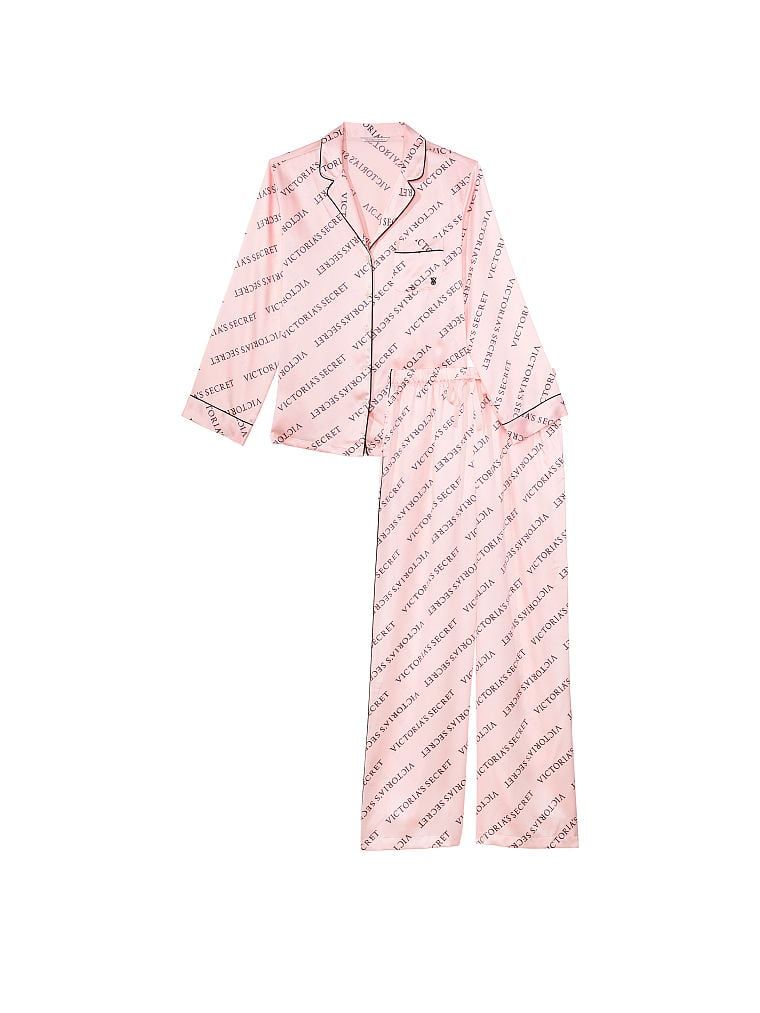 Сатиновая пижама Satin Long Pajama Set, M