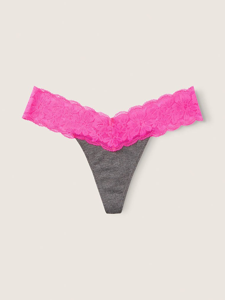Трусики Lacie Lace-Up Thong Panty Victoria’s Secret, M