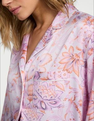 Сатиновая пижама glazed satin long pajama set, M