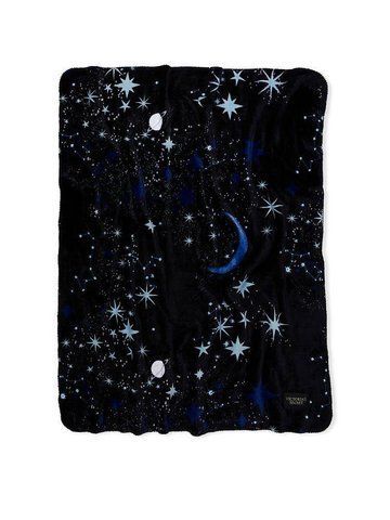 Плед Sherpa Blanket принт космос