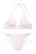 Купальник Essential Halter Bikini Victoria’s Secret в рожеву смужку, XS