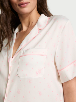 Сатинова піжама satin short pajama set, L