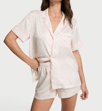 Сатинова піжама satin short pajama set, L