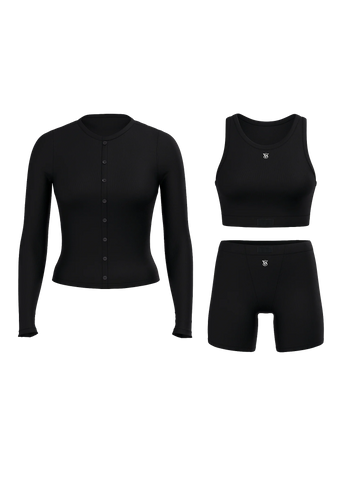 Піжама 3-piece ribbed modal boxer set, XS