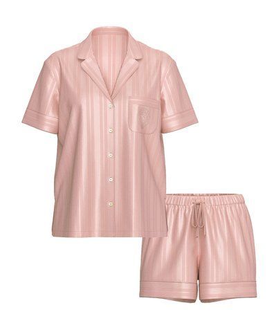 Сатинова піжама glazed satin short pajama set, XS