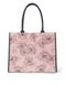 Сумка tote bag pink outline floral