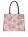 Сумка tote bag pink outline floral