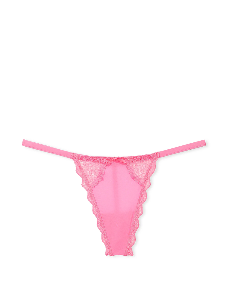 Трусики lace-trim v-string panty, M