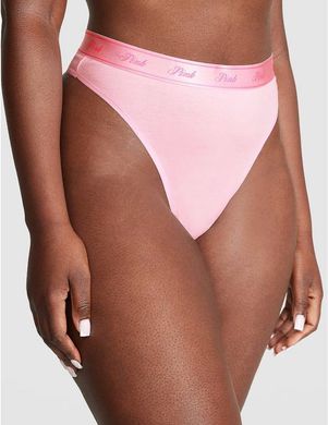 Трусики logo cotton high-waist thong panty, XS