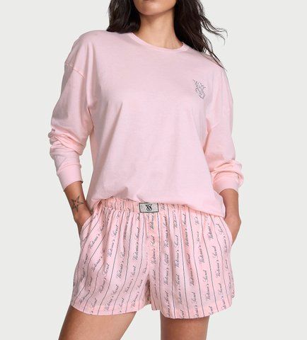 Піжама flannel long-sleeve tee-jama set, XS