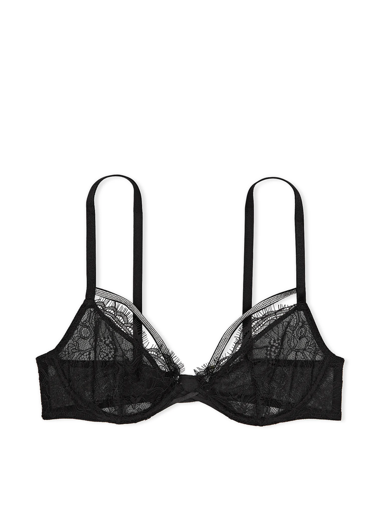 Бюстгальтер со стразами shine strappy unlined lace low-cut demi bra, 36C