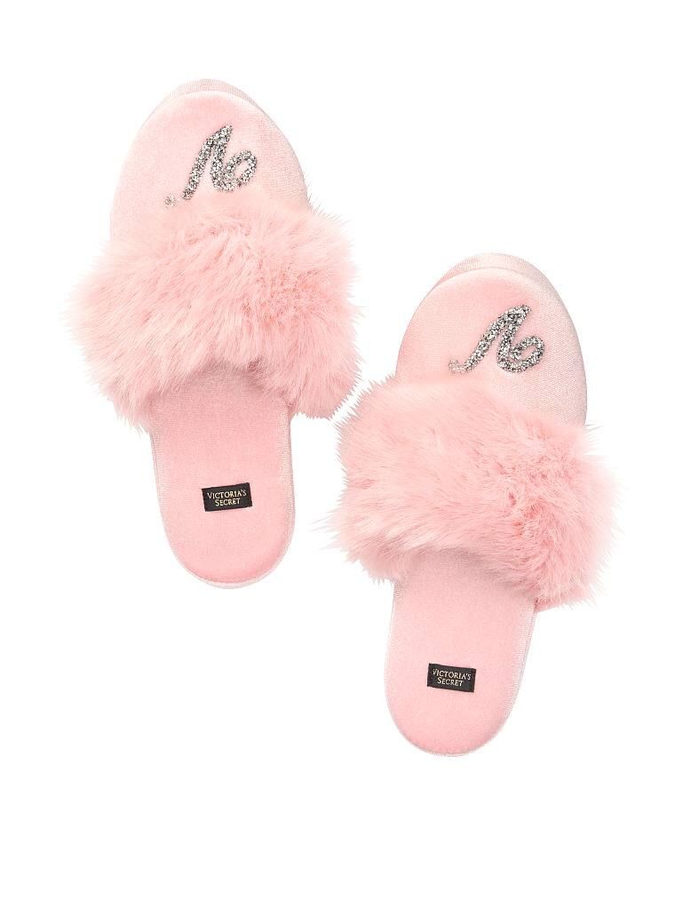 Домашние Тапочки Slippers Shine Logo «V» Розовые