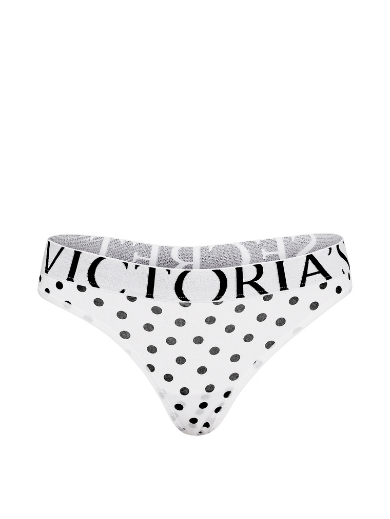 Трусики logo cotton thong panty, L
