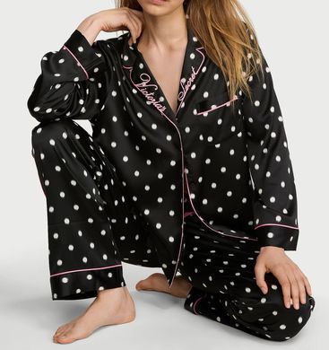 Сатинова піжама satin long pj set, XS