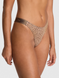 Трусики logo cotton shine nigh-leg thong panty, L