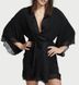 Халат Modal Lace-Trim Robe чорного кольору, XS/S
