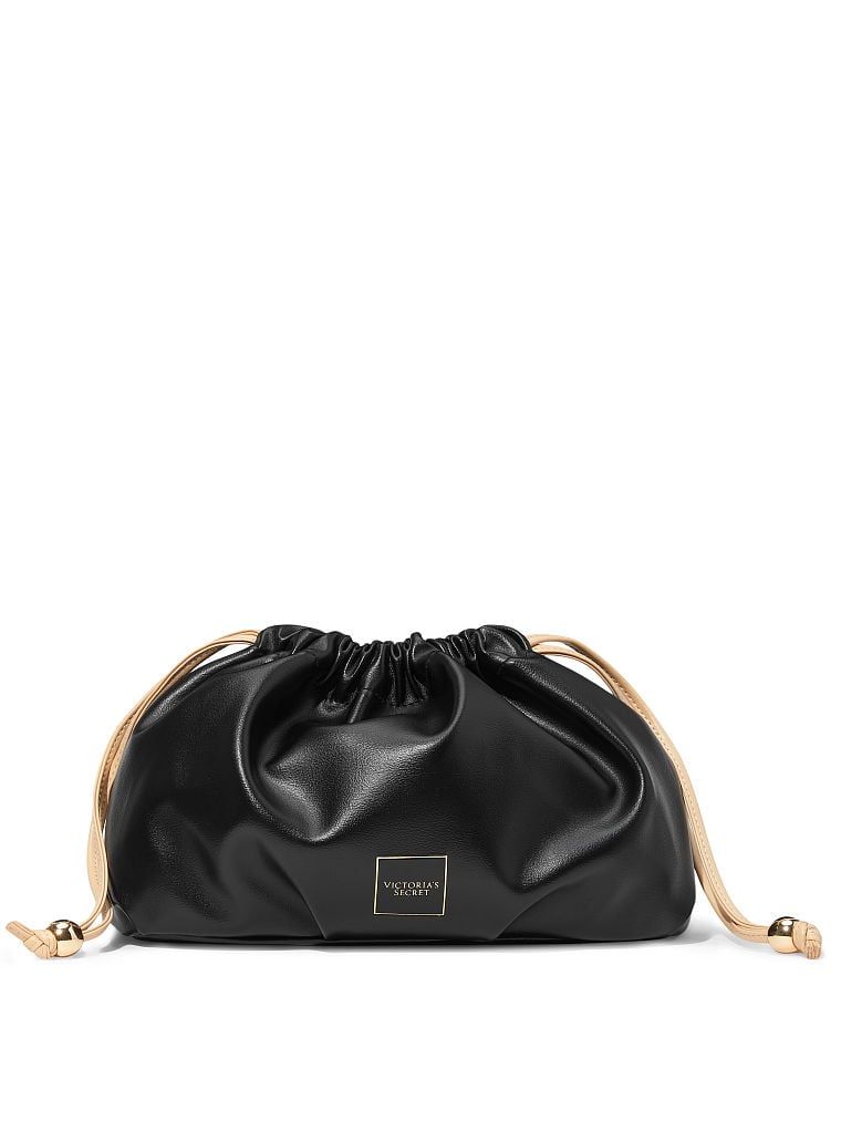 Сумка Cinch-Top Pouch Bare Bundle Bag Victoria’s Secret  черного цвета