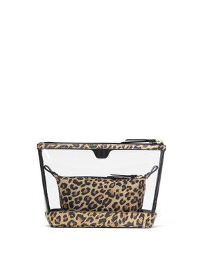 Леопардова косметичка leopard 2-piece makeup bag