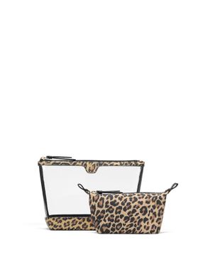 Леопардова косметичка leopard 2-piece makeup bag