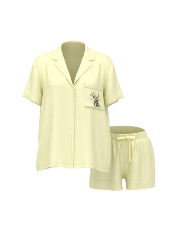 Сатиновая пижама satin short pajama set, S