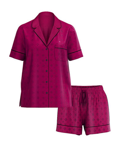 Сатинова піжама satin short pajama set, XS
