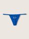 Трусики Pink Victoria’s Secret Cotton Thong V-String Panty синего цвета