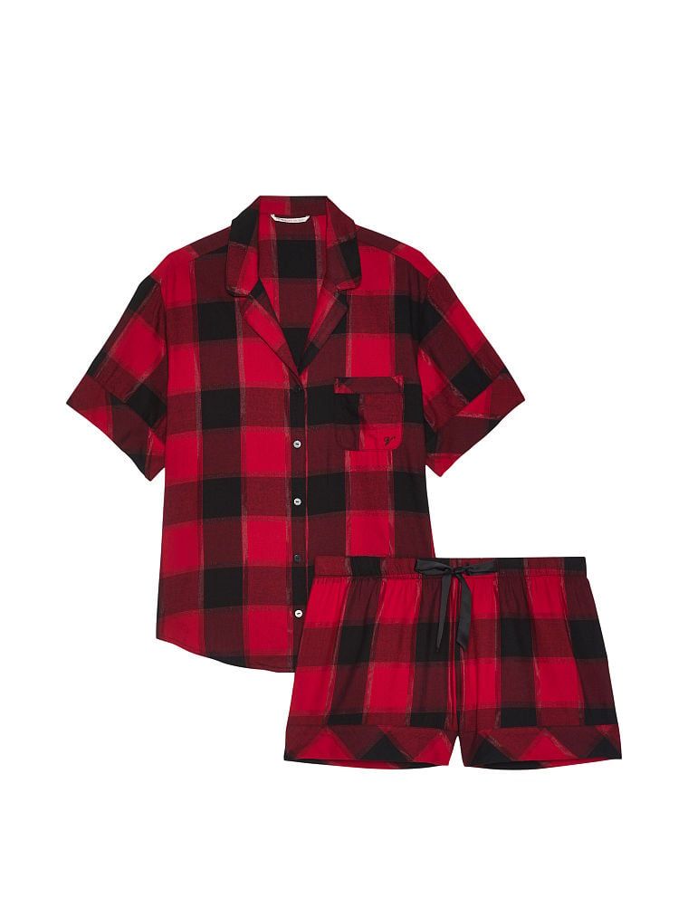 Фланелевая пижама Flannel Short Pajama Set, XS