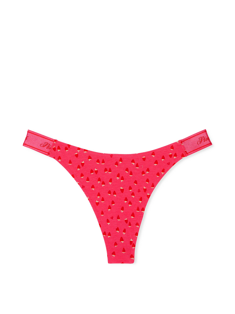 Трусики logo cotton shine nigh-leg thong panty, M